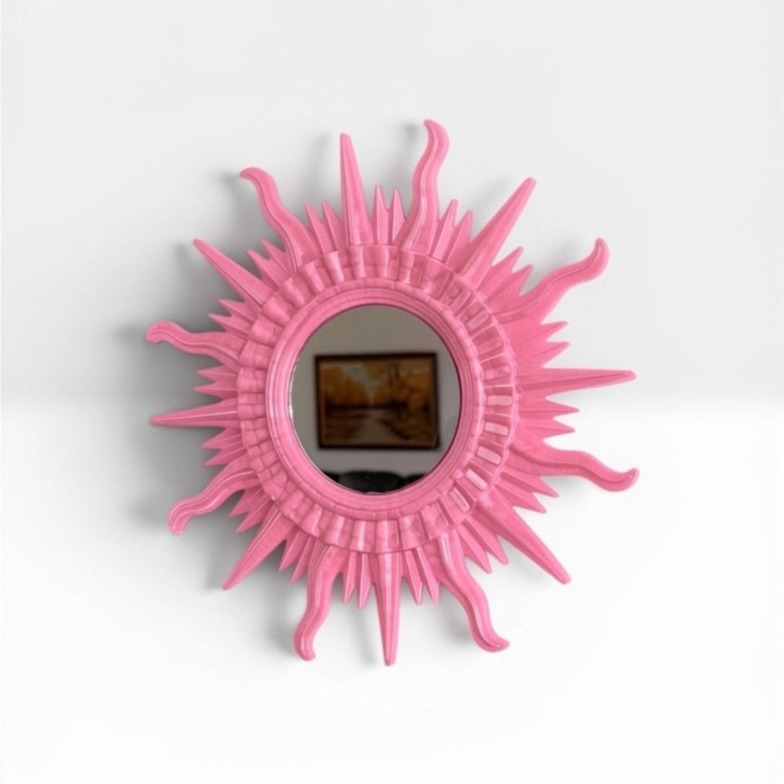 Made to Order Handmade Sunburst Resin Mirror | Choose Your Own Color Story MCM