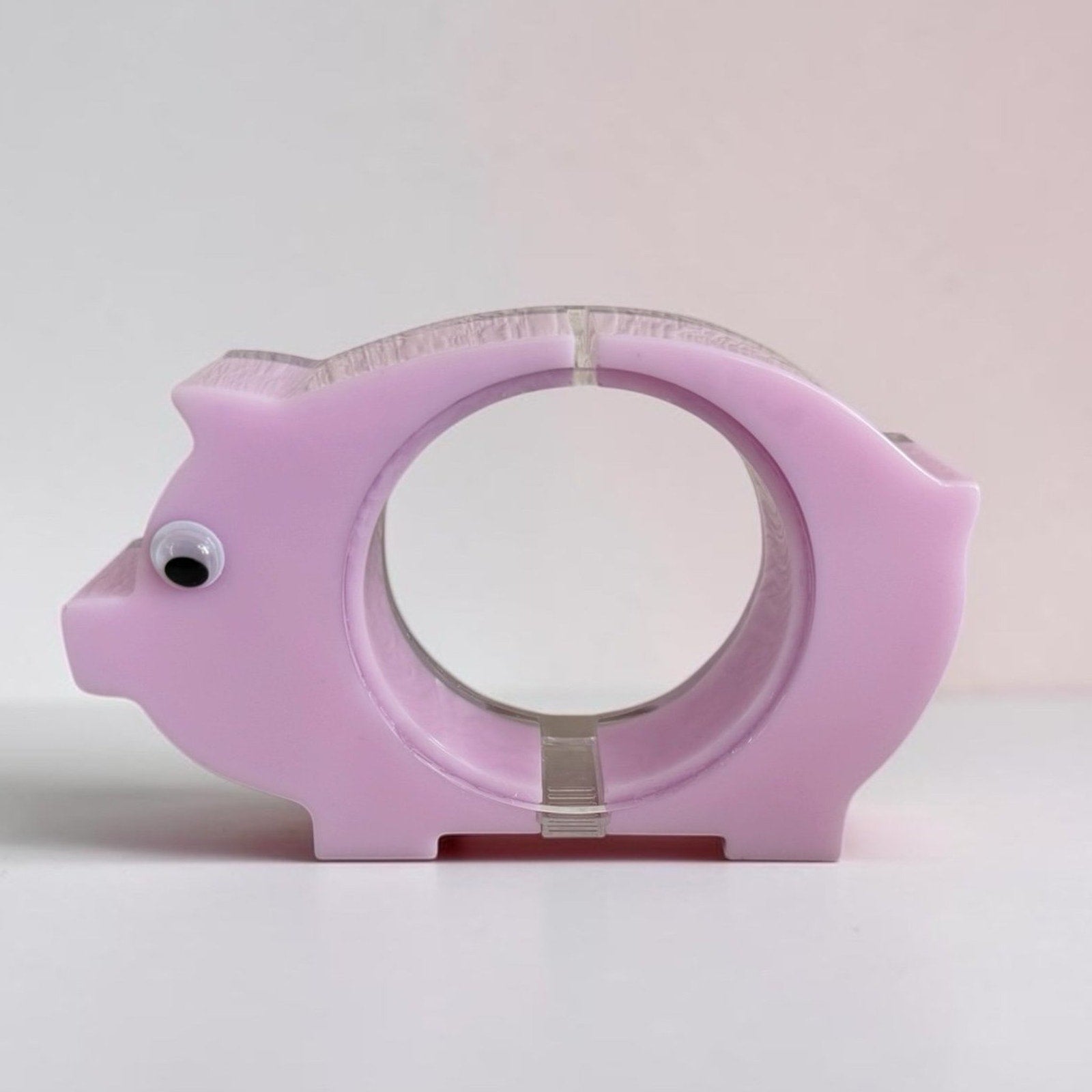 Handmade Resin Piggy Coin Bank | Cute Pink Pig Coin Holder | Fun Savings Gift |