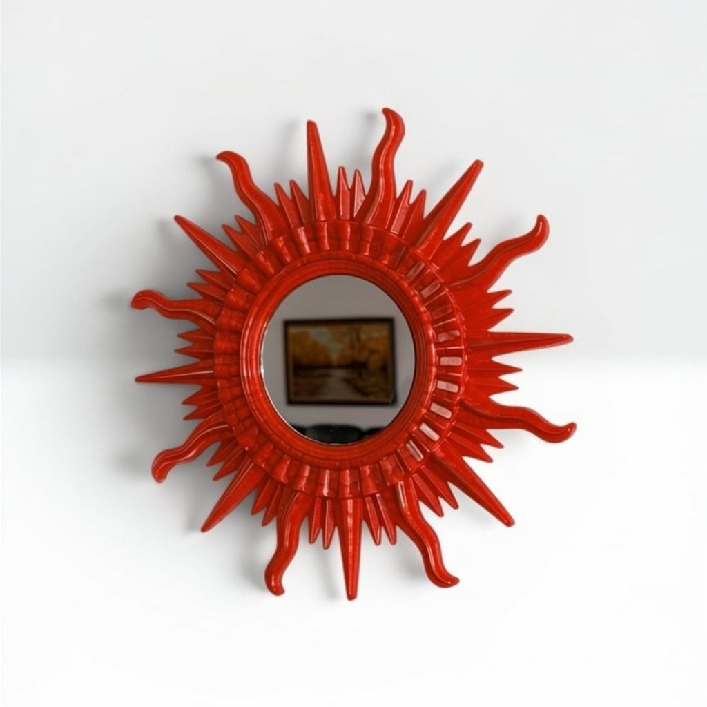 Made to Order Handmade Sunburst Resin Mirror | Choose Your Own Color Story MCM