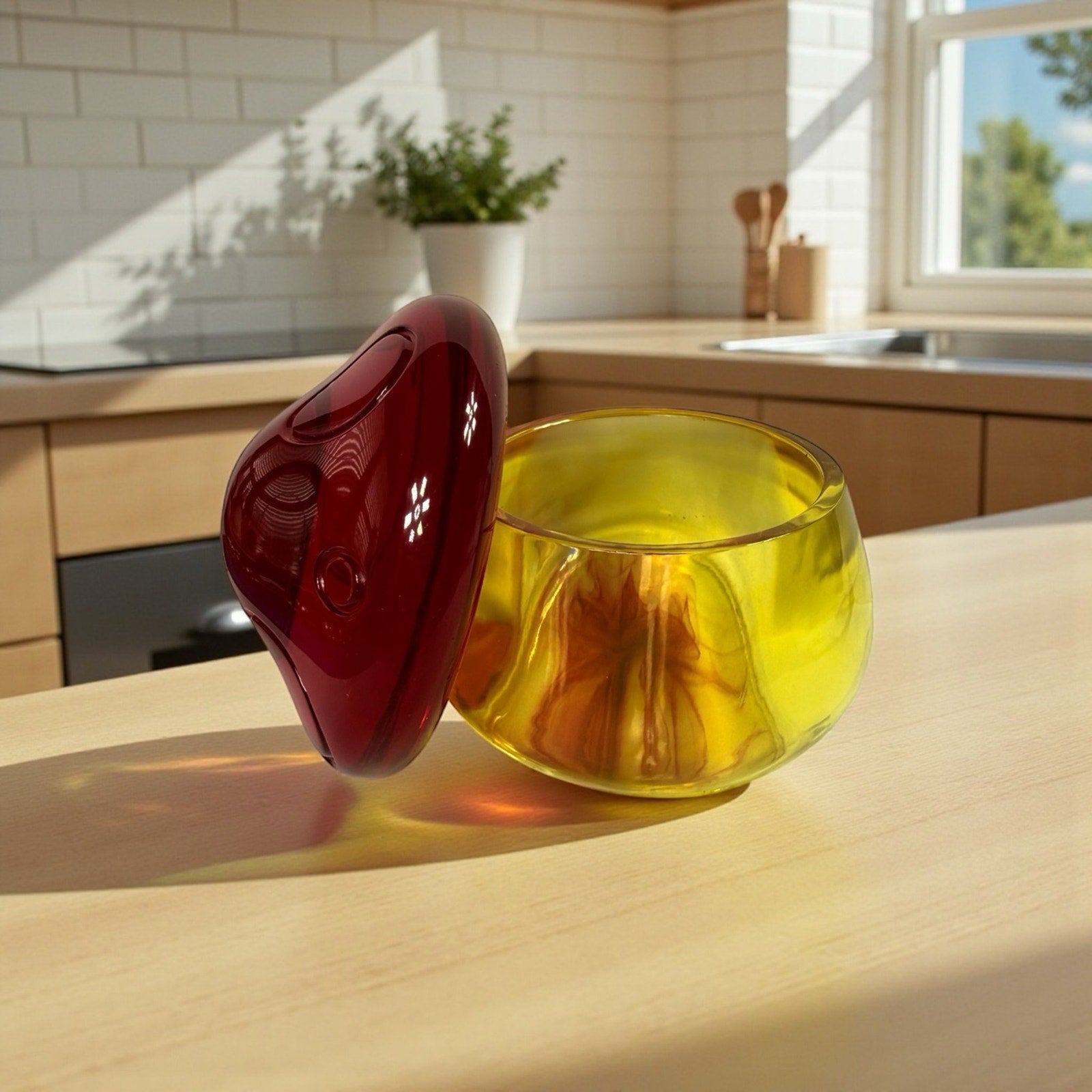 Mushroom Resin Trinket Jar | Handmade Jewelry Storage |Whimsical Decor Fairycore