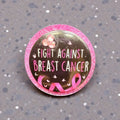 Handcrafted Resin Breast Cancer Awareness Magnet Pink Ribbon Courage Gift