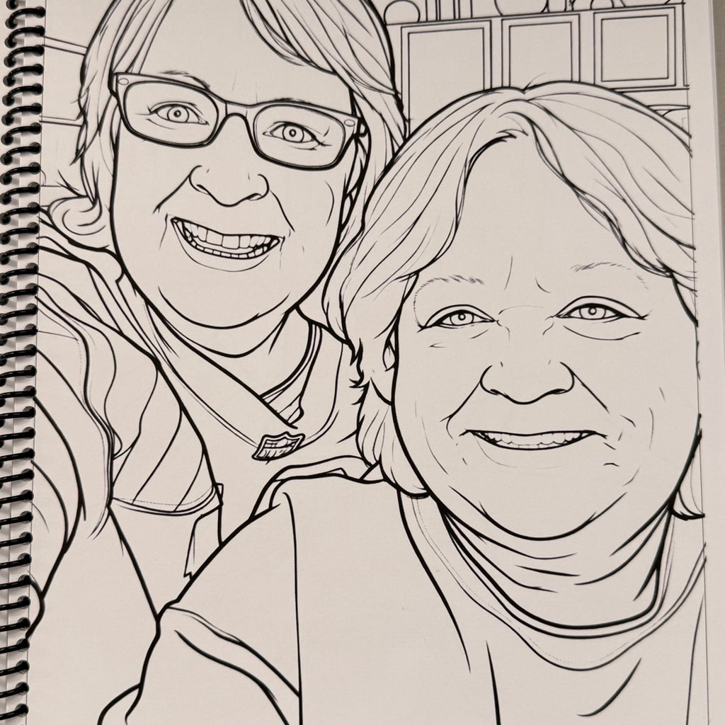 Personalized Adult Coloring Book | Up to 25 Custom Pages | Made Just for You |