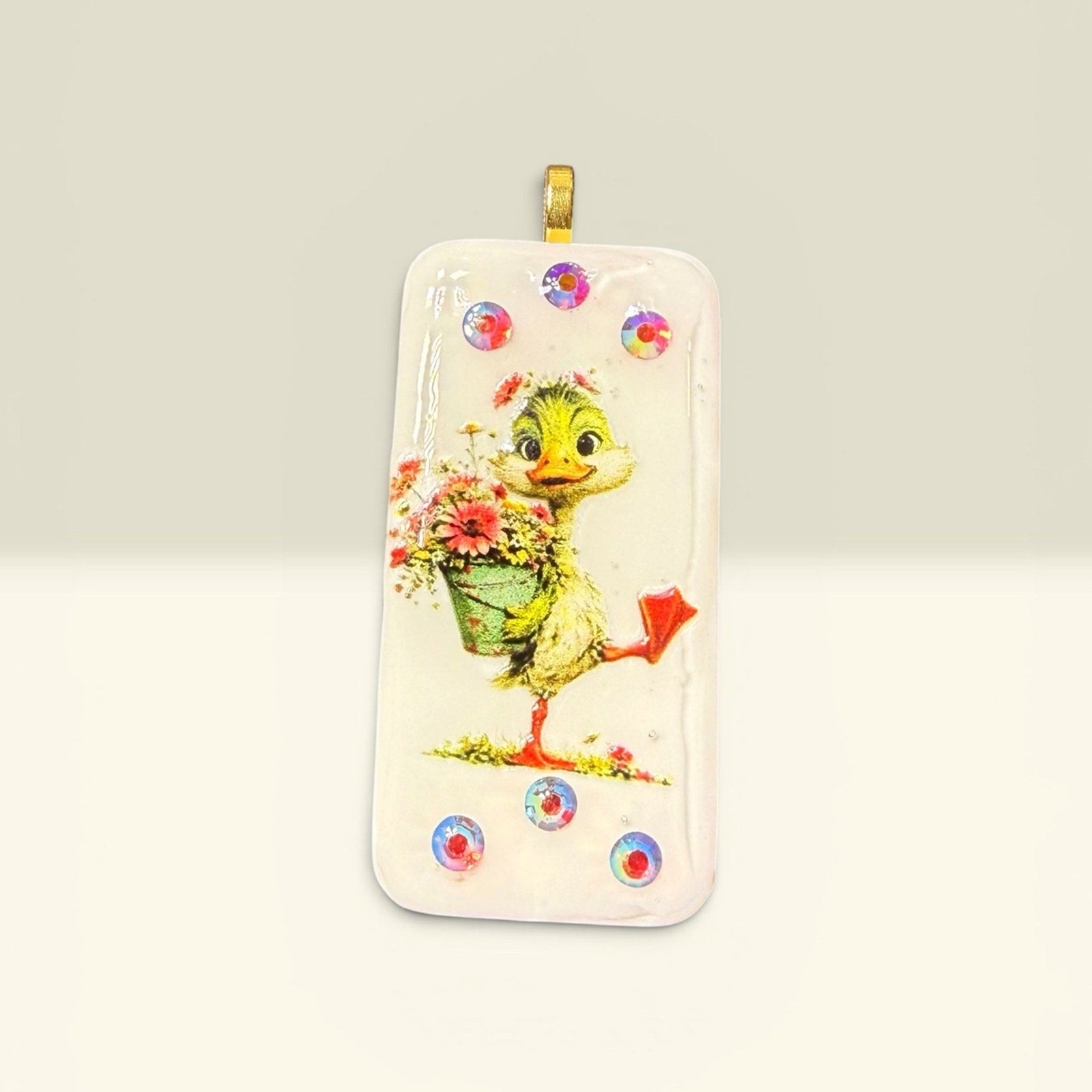Handcrafted Mini Tile Art Necklace | Bee, Garden, Animal & Whimsical Pendants |