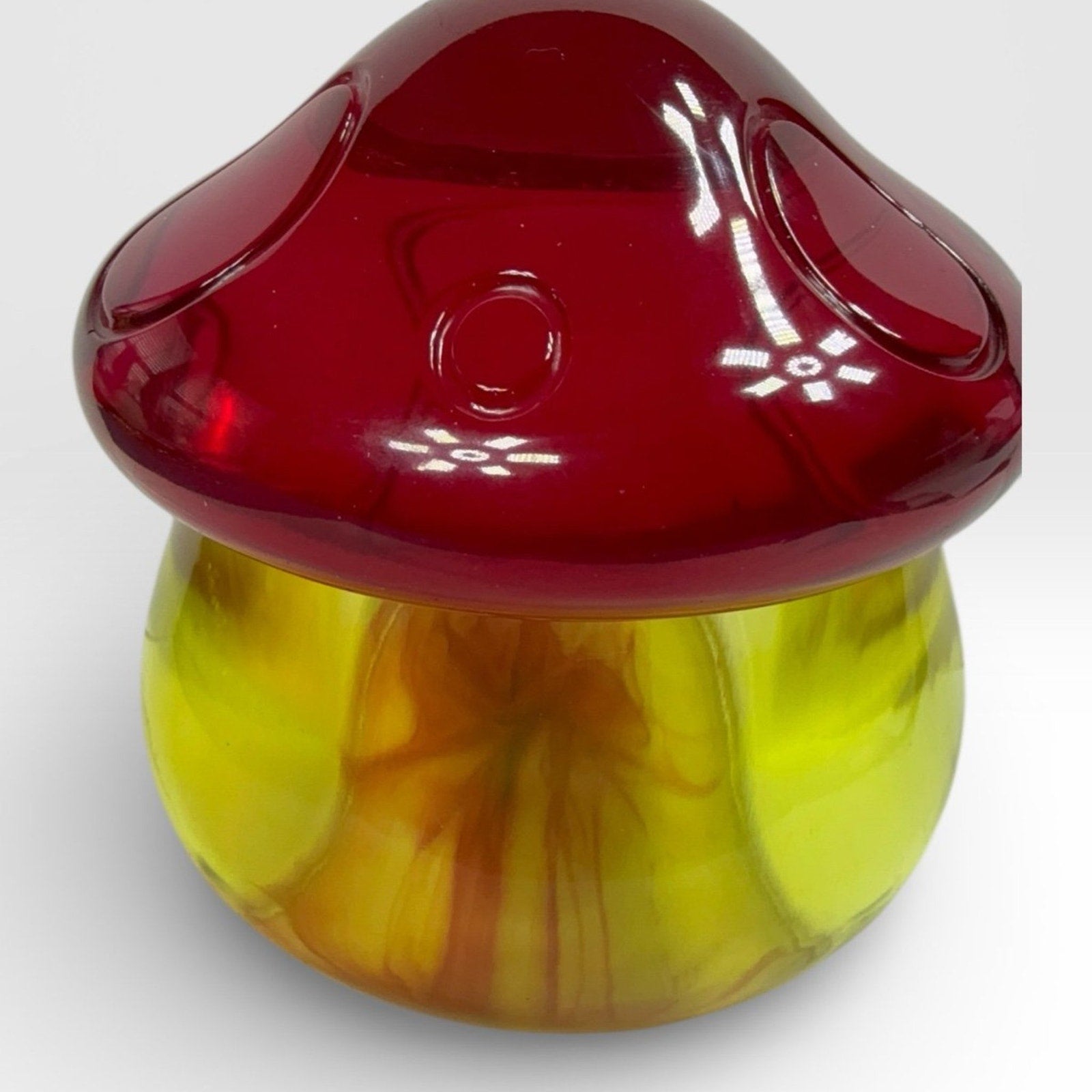 Mushroom Resin Trinket Jar | Handmade Jewelry Storage |Whimsical Decor Fairycore