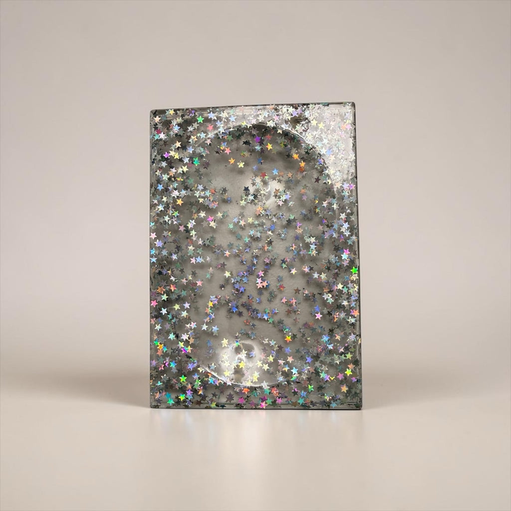 Handcrafted Glitter Resin Soap Dish | Glam Bathroom Decor Tray