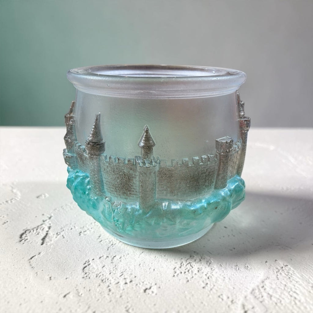 Fantasy Castle Trinket Jar Medieval Decor Knight Princess Storage Hancrafted