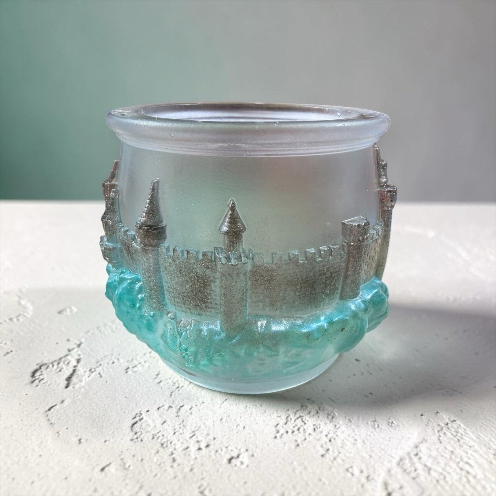 Fantasy Castle Trinket Jar Medieval Decor Knight Princess Storage Hancrafted