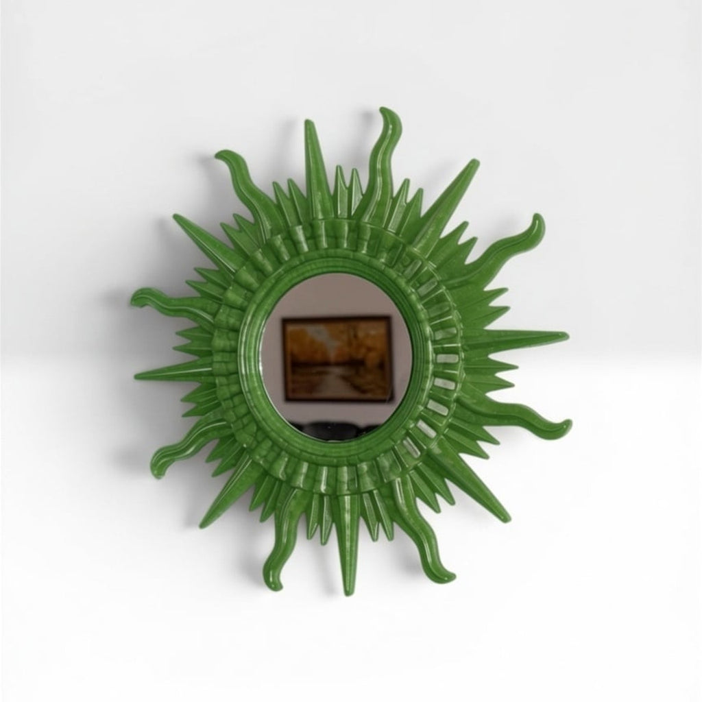 Made to Order Handmade Sunburst Resin Mirror | Choose Your Own Color Story MCM