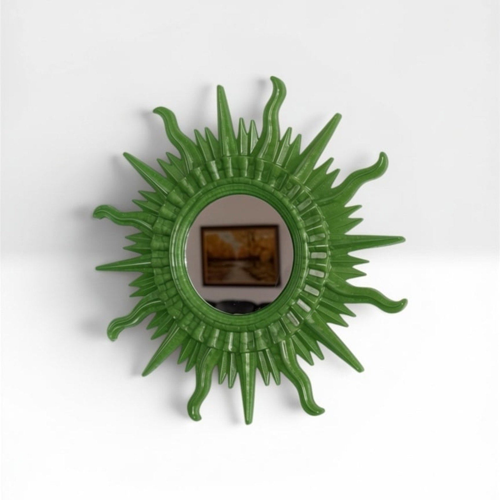 Made to Order Handmade Sunburst Resin Mirror | Choose Your Own Color Story MCM