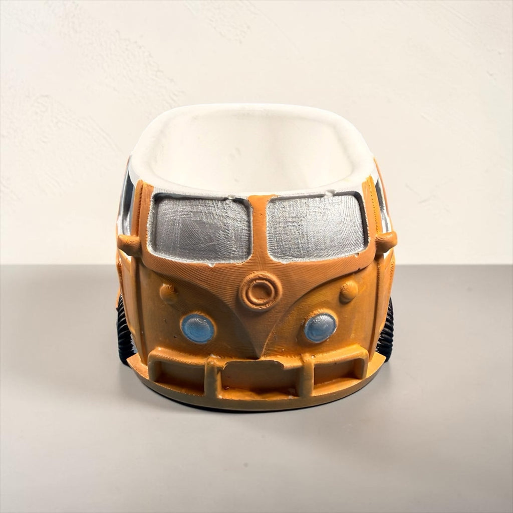 VW Bus Planter | Rustic Boho Van Decor | Retro Organizer Handcrafted Epoxy Resin