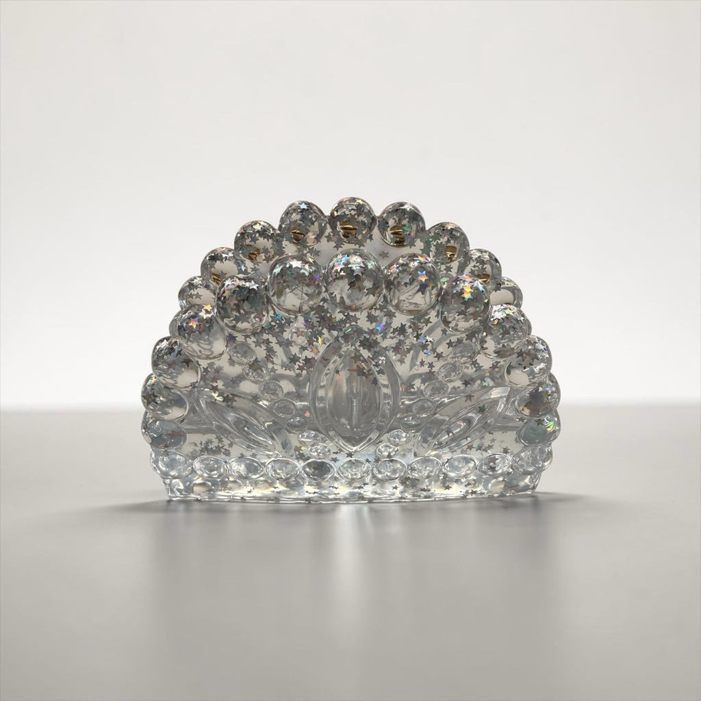 Handcrafted Resin Napkin Holder | Sparkle Table Decor Functional Art