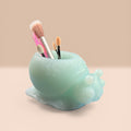 Snail Makeup Brush Holder Resin Organizer Cute Vanity Cup