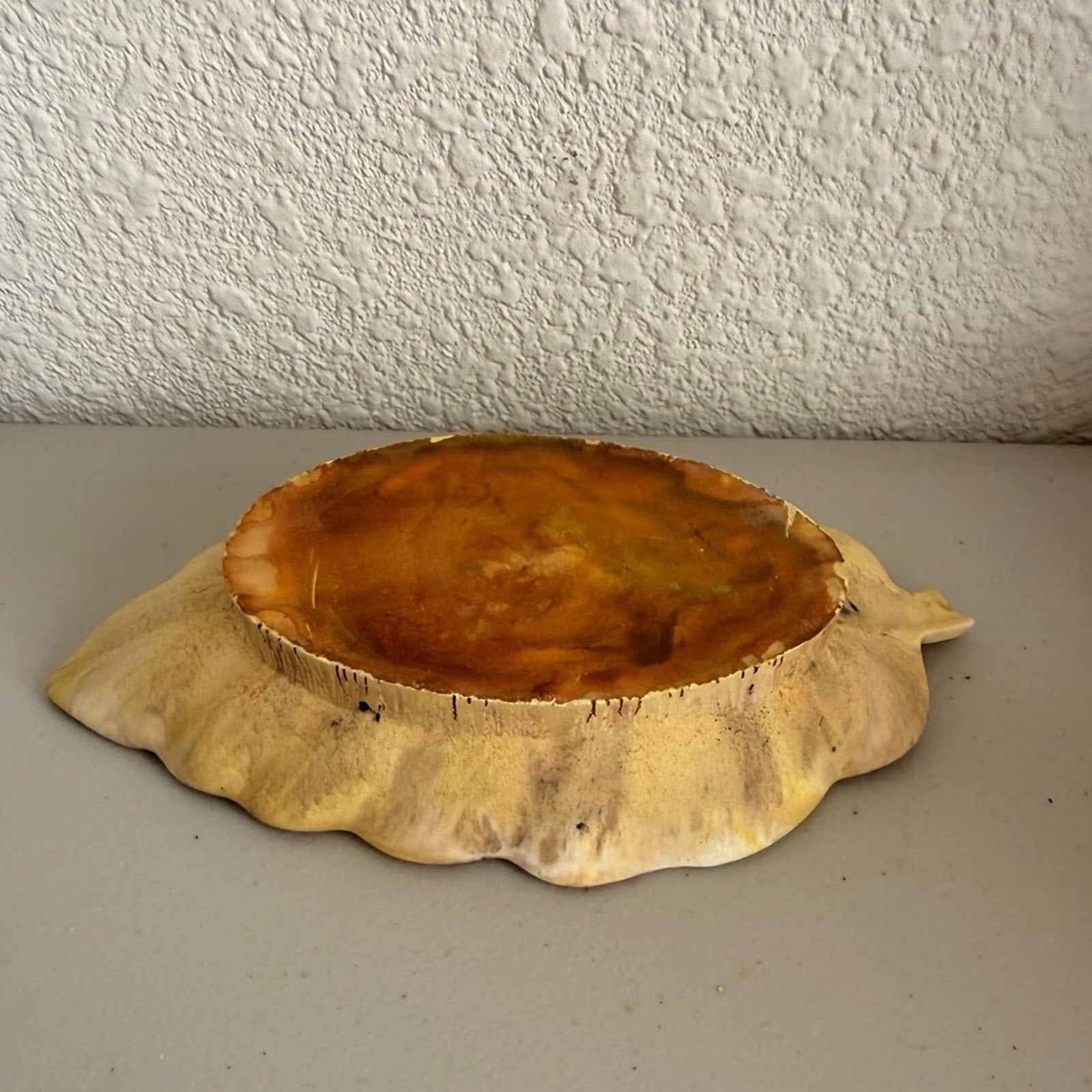 Handmade Eco Resin Leaf Bowl | Autumn Catch-All Dish | Nature Inspired Decor