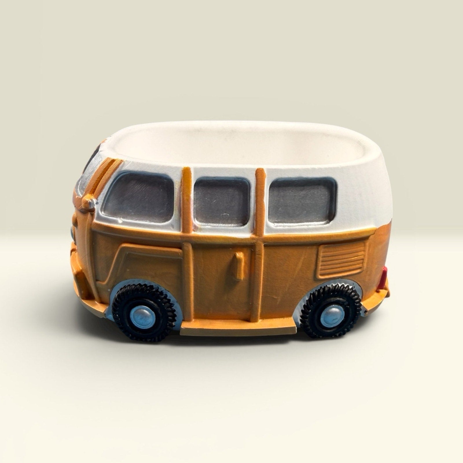 VW Bus Planter | Rustic Boho Van Decor | Retro Organizer Handcrafted Epoxy Resin