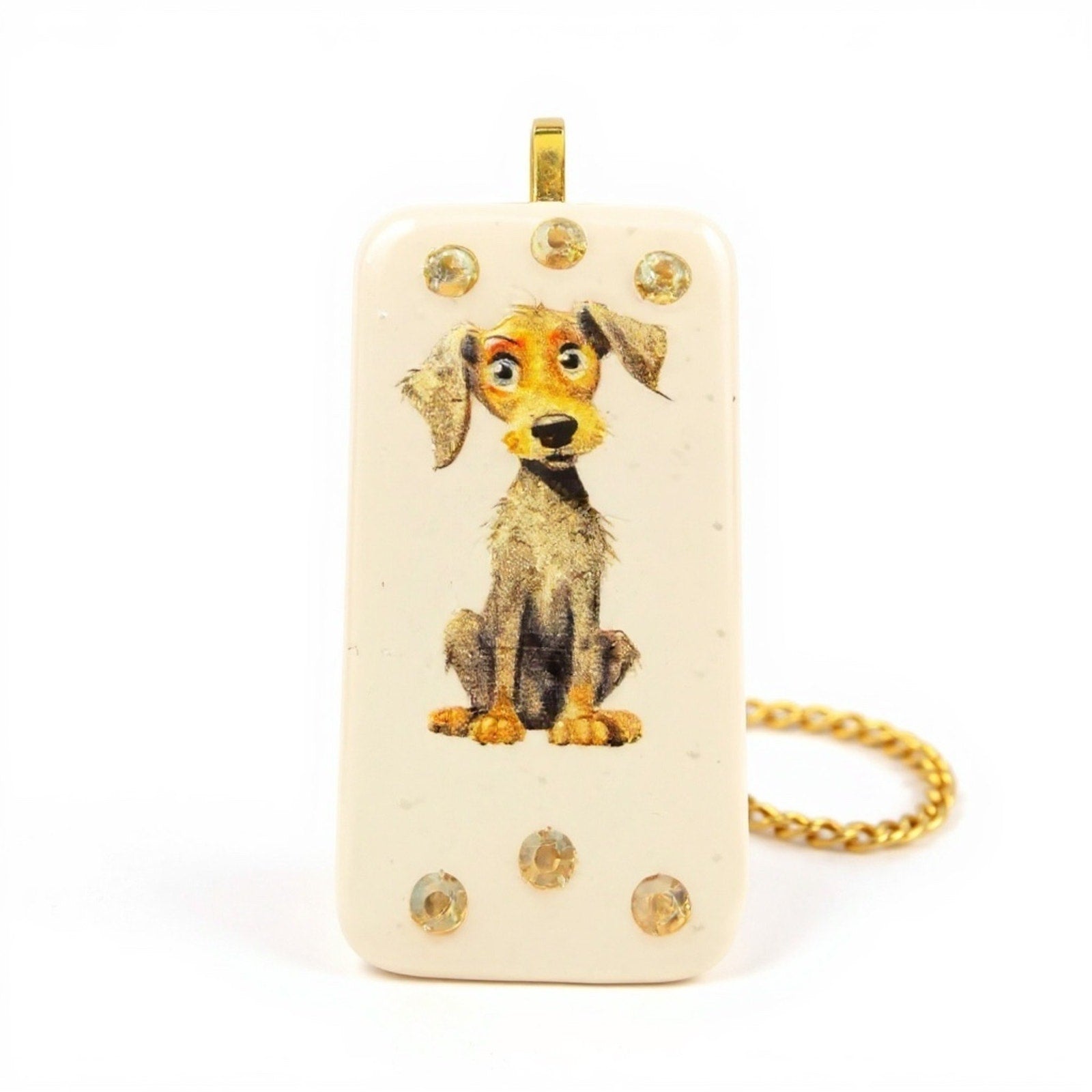 Handcrafted Mini Tile Art Necklace | Bee, Garden, Animal & Whimsical Pendants |