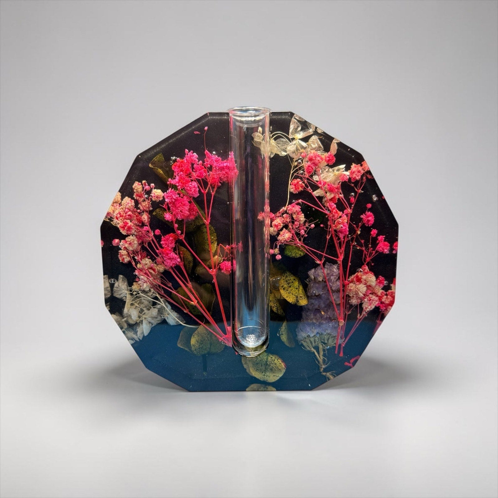 Veloura Bud Vase | Handcrafted Resin Floral Vase Modern Botanical Functional Art