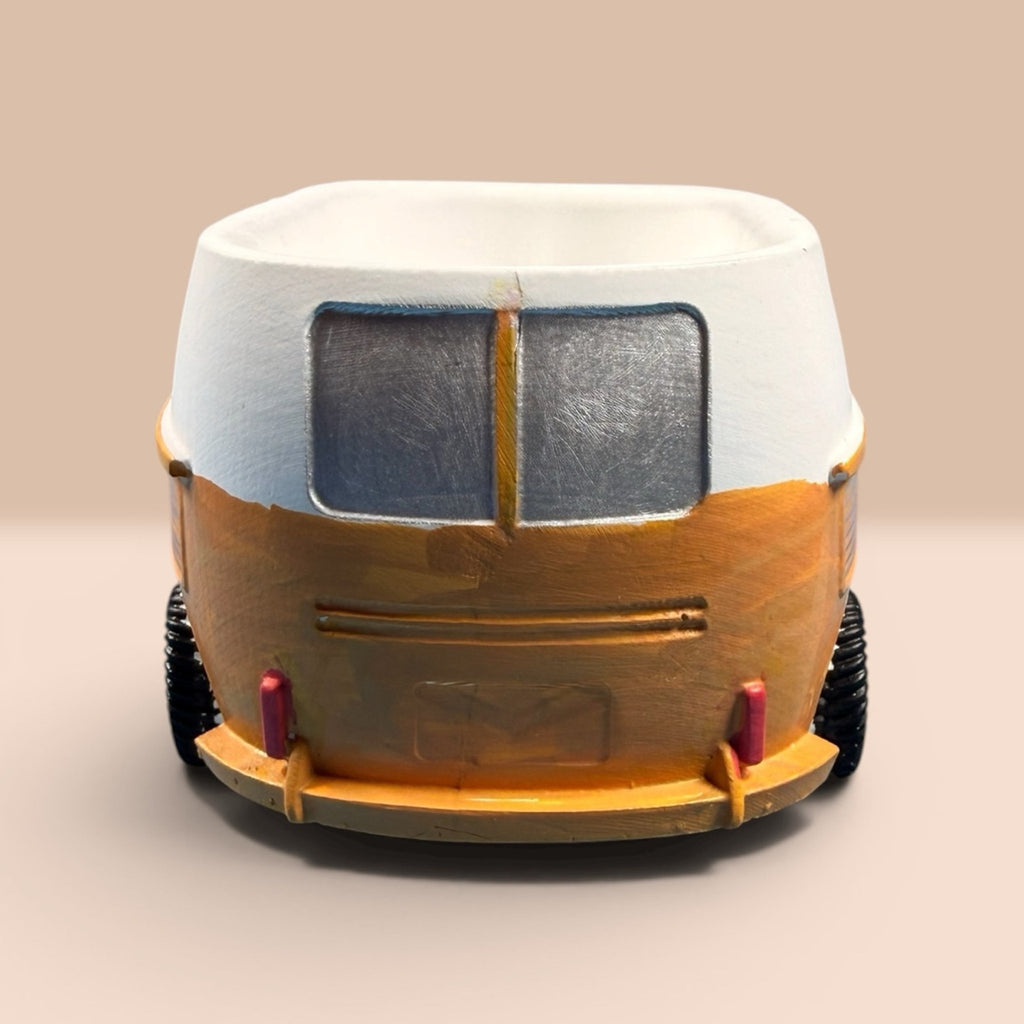 VW Bus Planter | Rustic Boho Van Decor | Retro Organizer Handcrafted Epoxy Resin