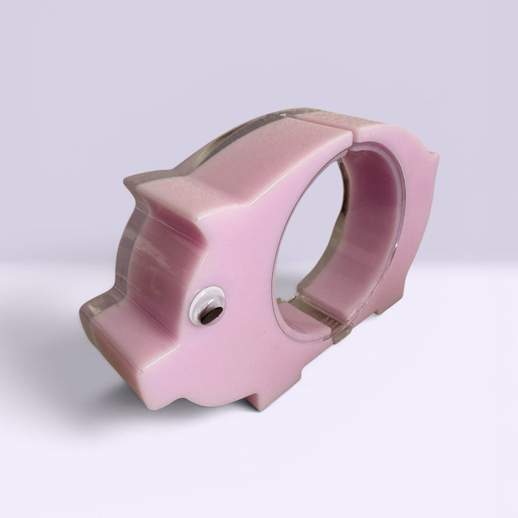 Handmade Resin Piggy Coin Bank | Cute Pink Pig Coin Holder | Fun Savings Gift |