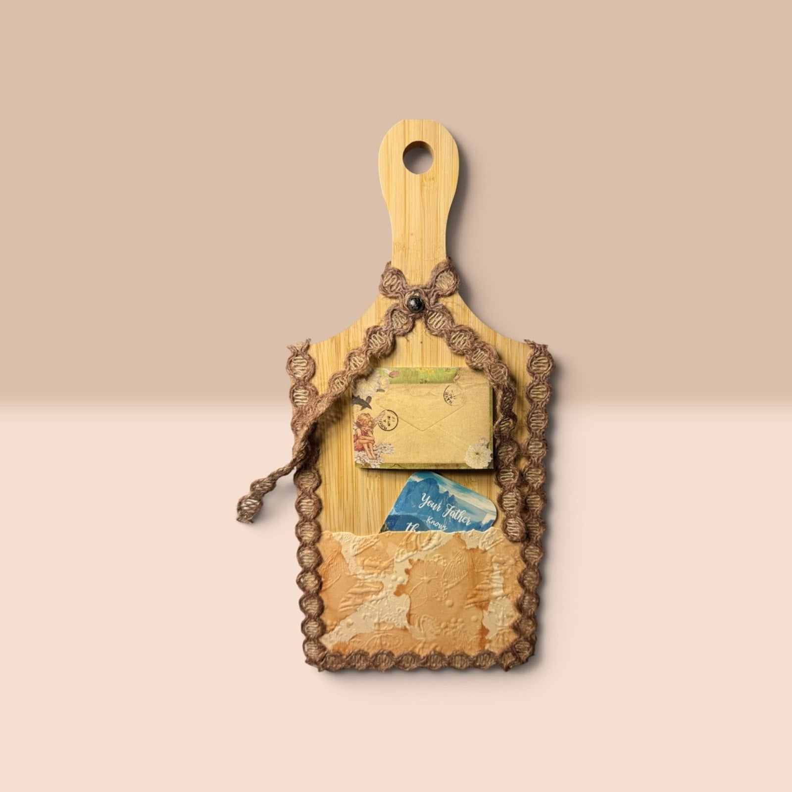 Decorative Charcuterie Board Wall Decor | Handmade Rustic Kitchen Organizer |