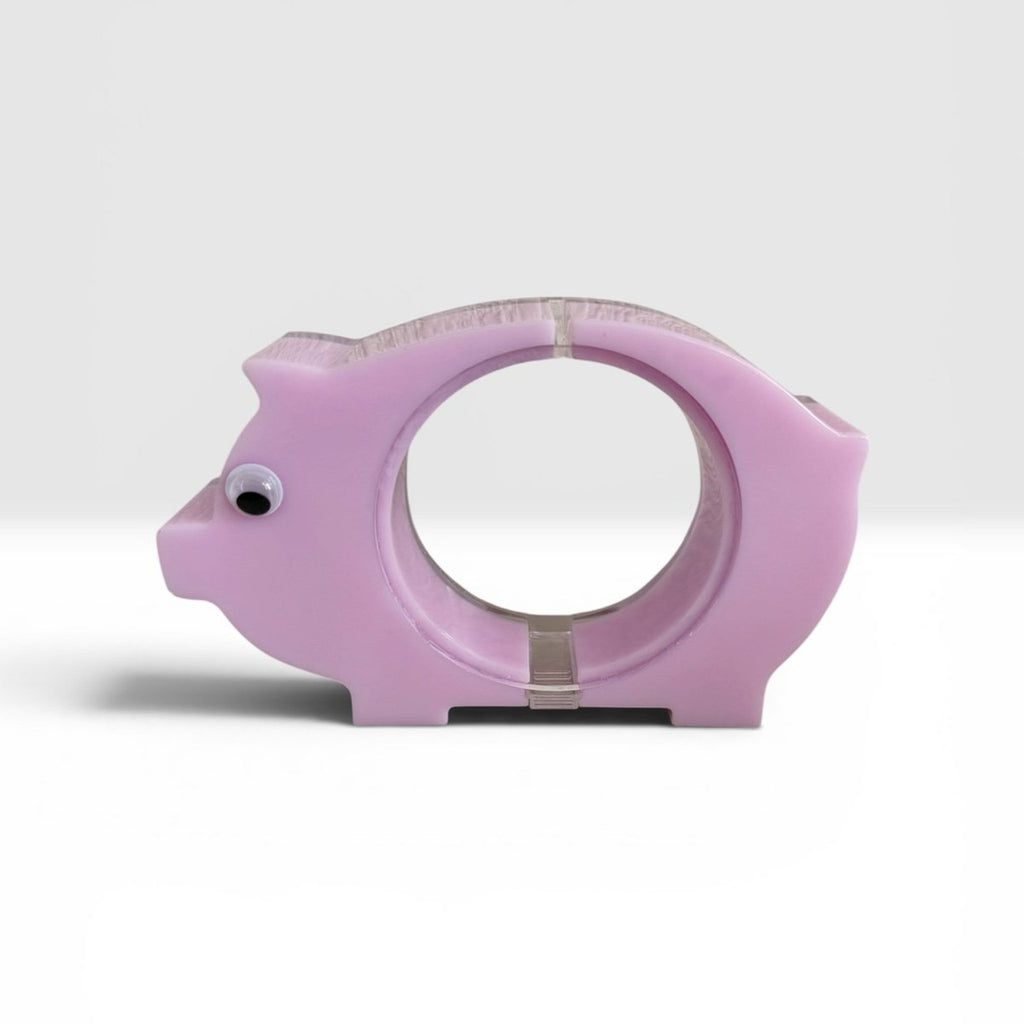 Handmade Resin Piggy Coin Bank | Cute Pink Pig Coin Holder | Fun Savings Gift |