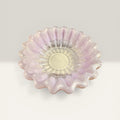 Handcrafted Resin Catchall Bowl Pink Shimmer Jewelry Dish Vanity Decor Boho