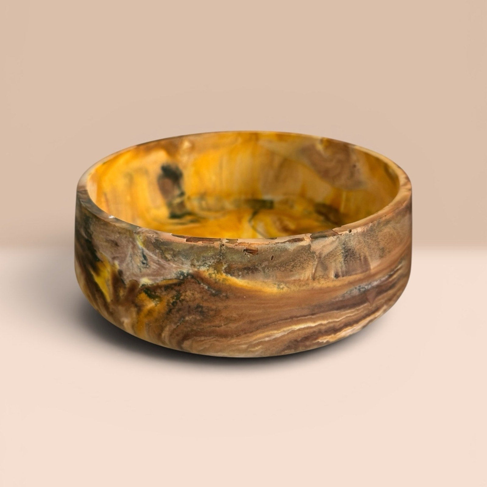 Handmade Eco Resin Catch-All Bowl |Succulent Planter | Organic Organizer