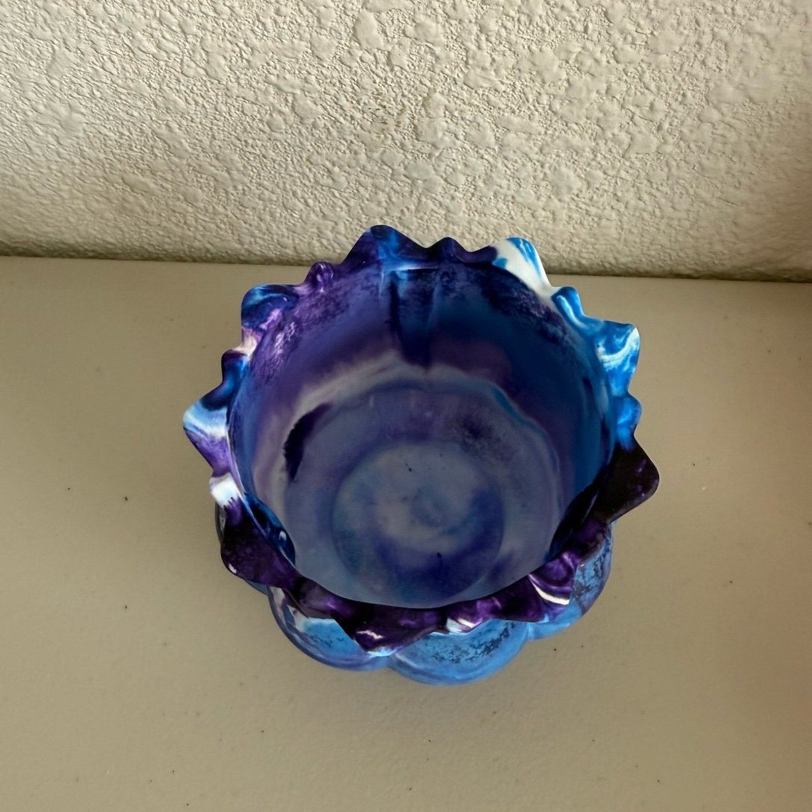 Handmade Eco Resin Lotus Bowl | Decorative Succulent Planter | Modern Home Decor