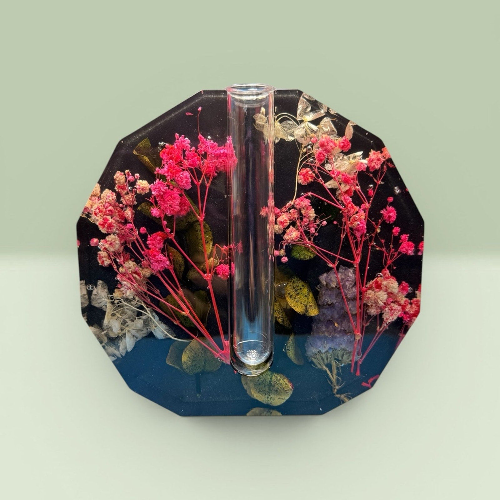 Veloura Bud Vase | Handcrafted Resin Floral Vase Modern Botanical Functional Art