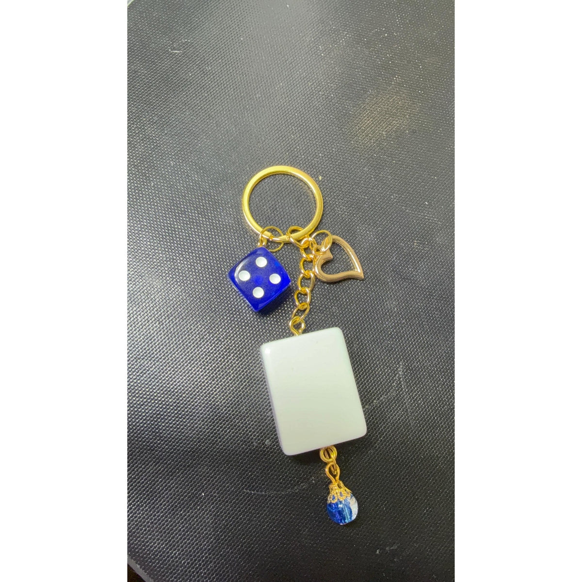 Handmade Mahjong Tile Keychain | Mahjong Lover Gift | Game Night Bag Charm