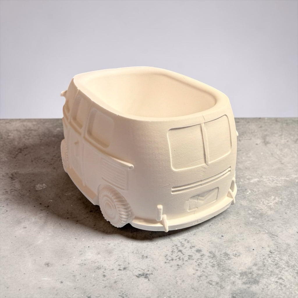 VW Bus Planter DIY Paint Your Own Retro Boho Hippie Van Handcrafted Eco Resin