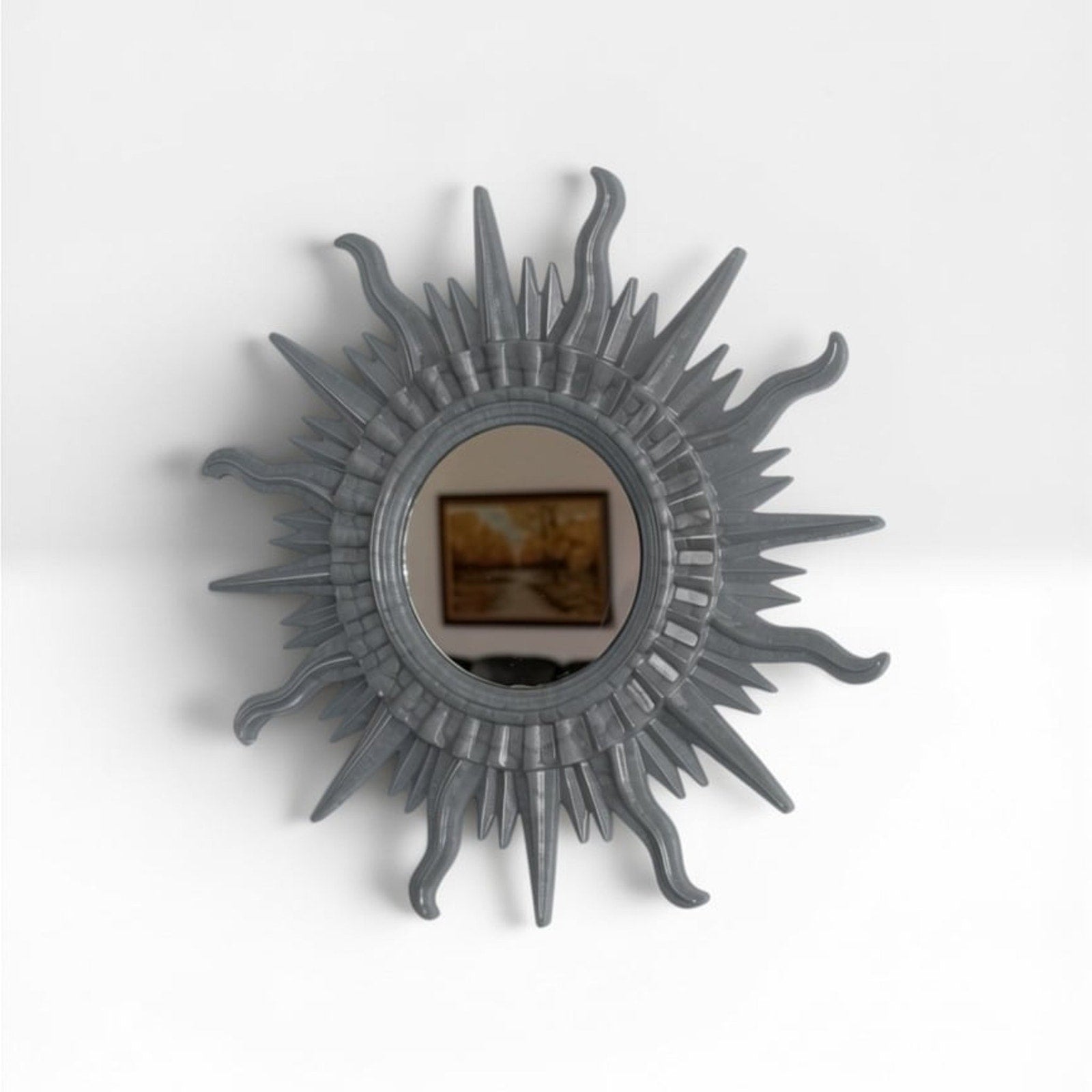 Made to Order Handmade Sunburst Resin Mirror | Choose Your Own Color Story MCM