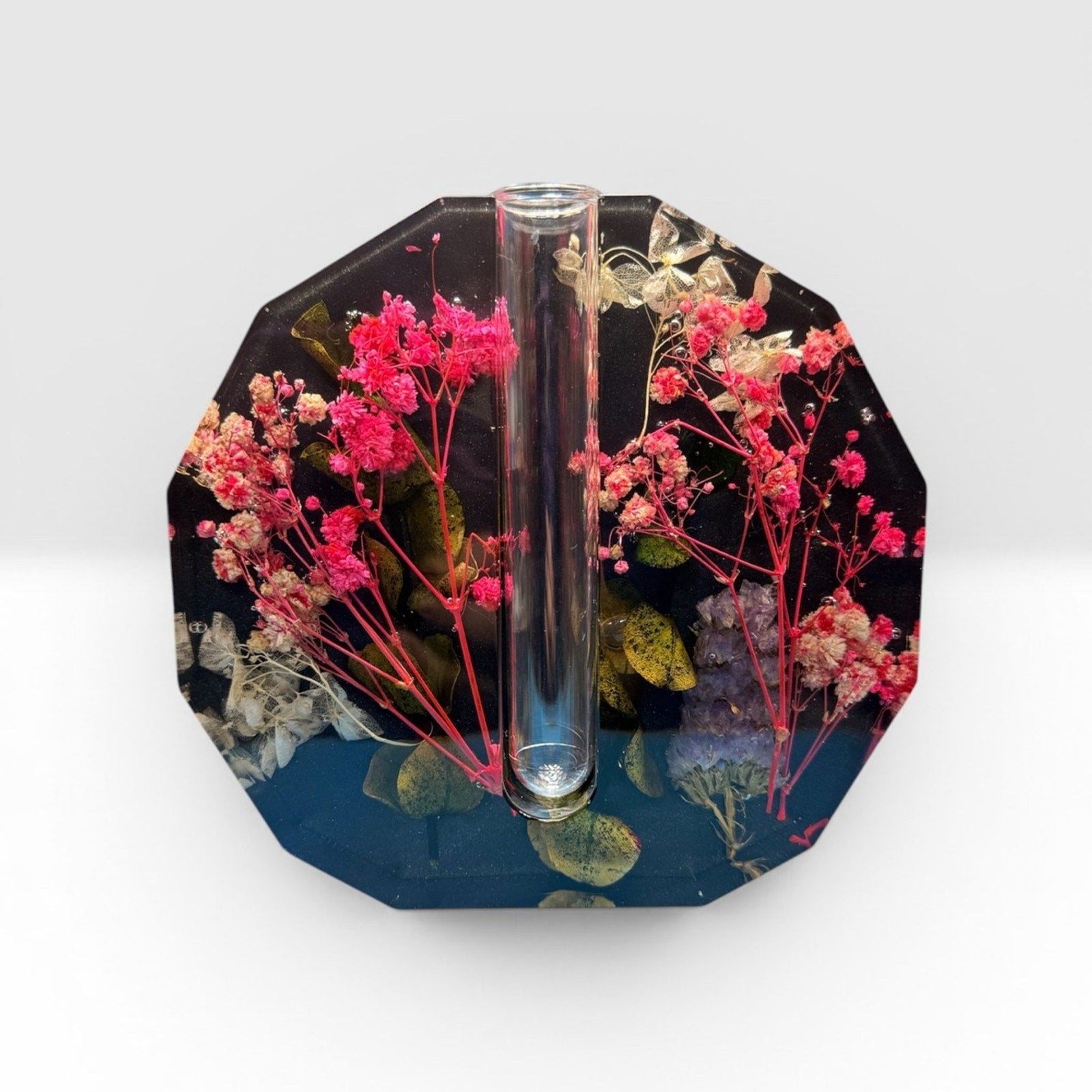 Veloura Bud Vase | Handcrafted Resin Floral Vase Modern Botanical Functional Art