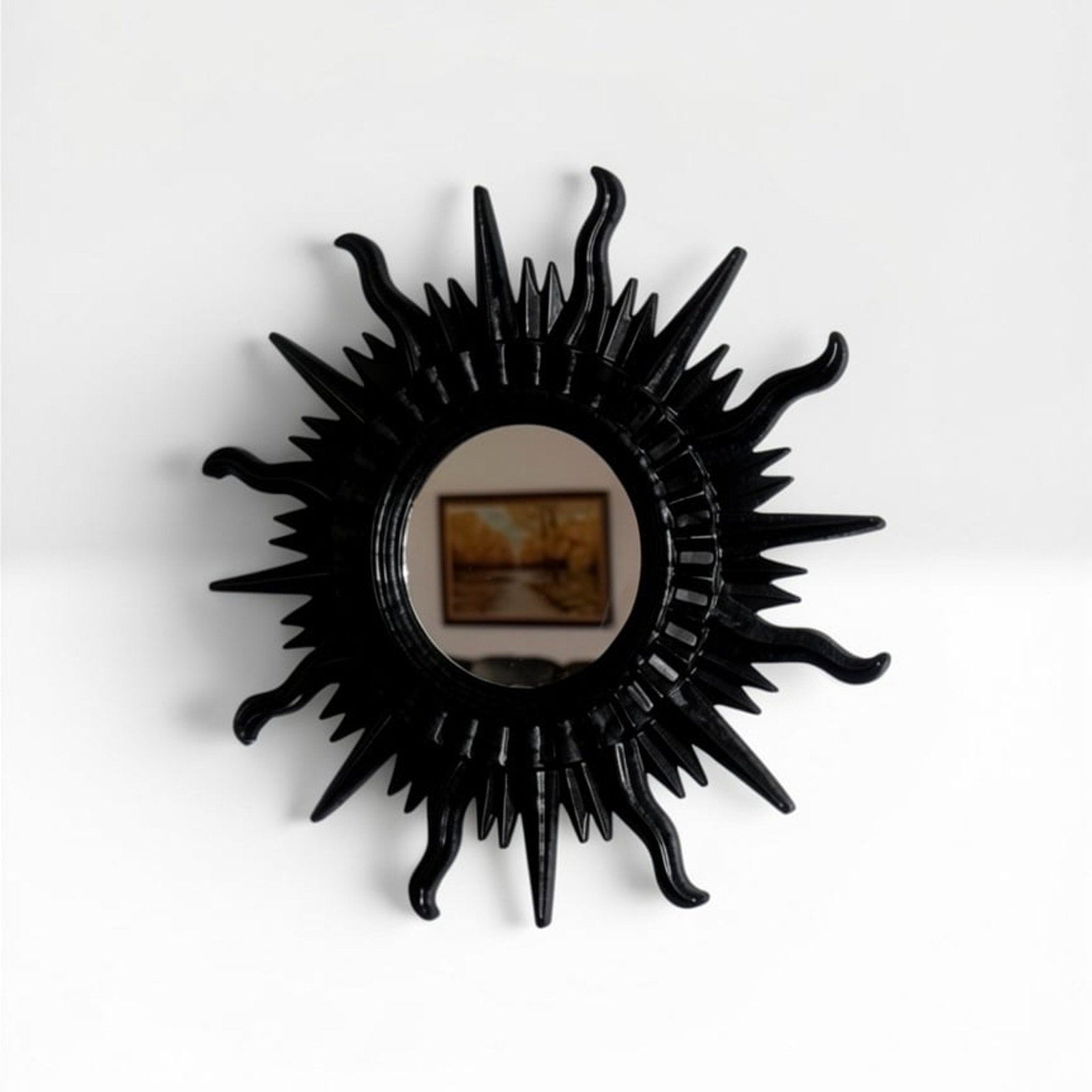 Made to Order Handmade Sunburst Resin Mirror | Choose Your Own Color Story MCM