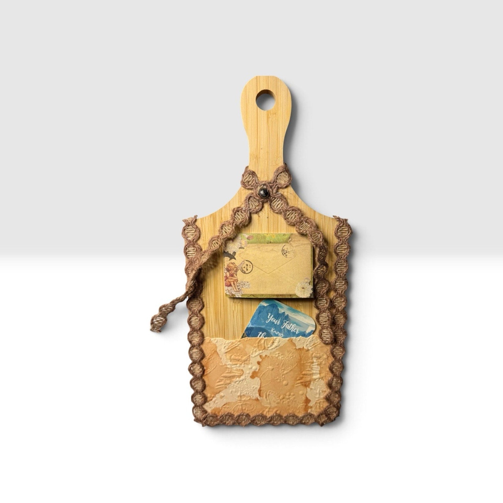 Decorative Charcuterie Board Wall Decor | Handmade Rustic Kitchen Organizer |