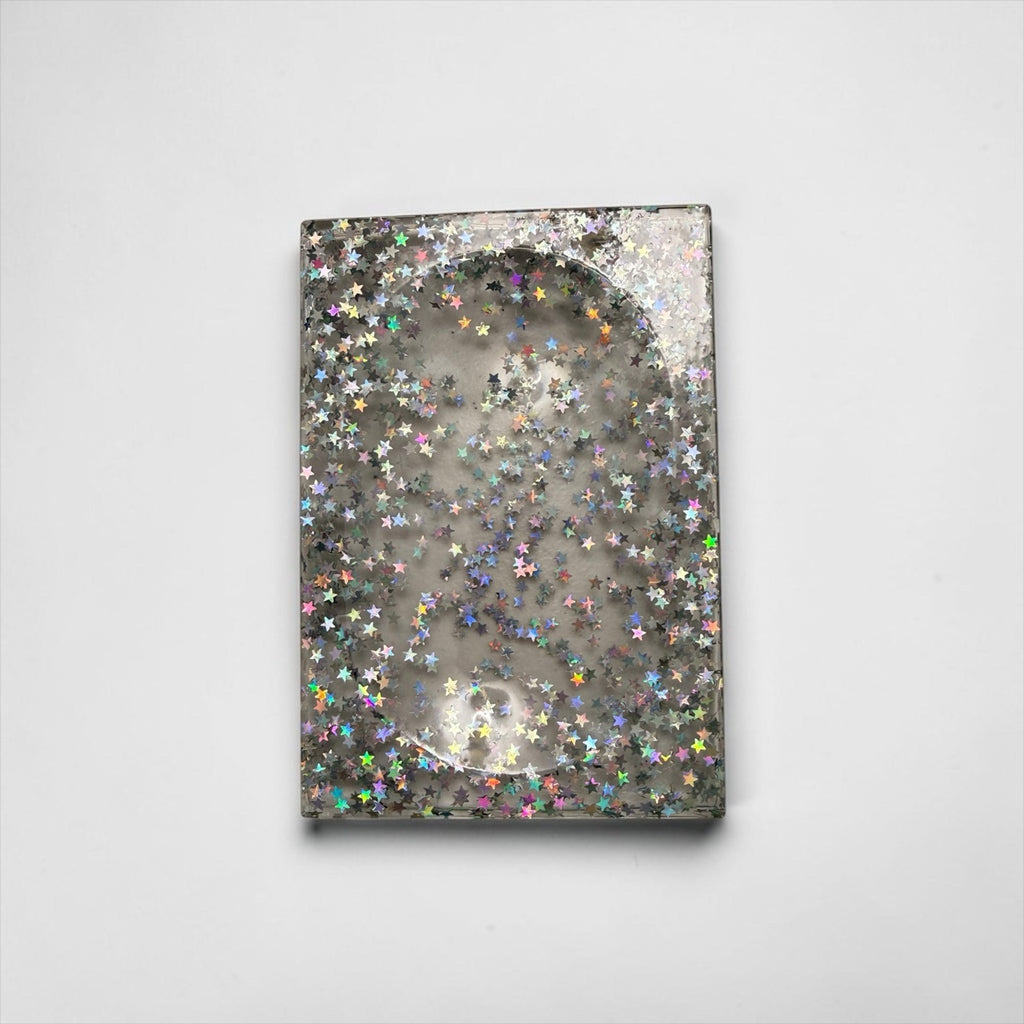Handcrafted Glitter Resin Soap Dish | Glam Bathroom Decor Tray