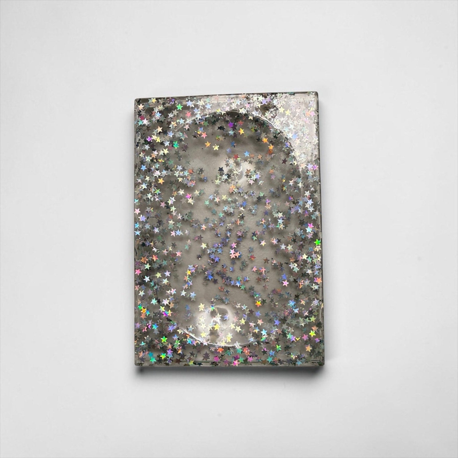 Handcrafted Glitter Resin Soap Dish | Glam Bathroom Decor Tray