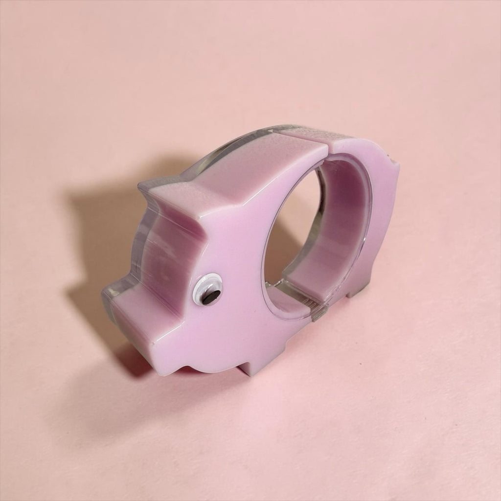 Handmade Resin Piggy Coin Bank | Cute Pink Pig Coin Holder | Fun Savings Gift |