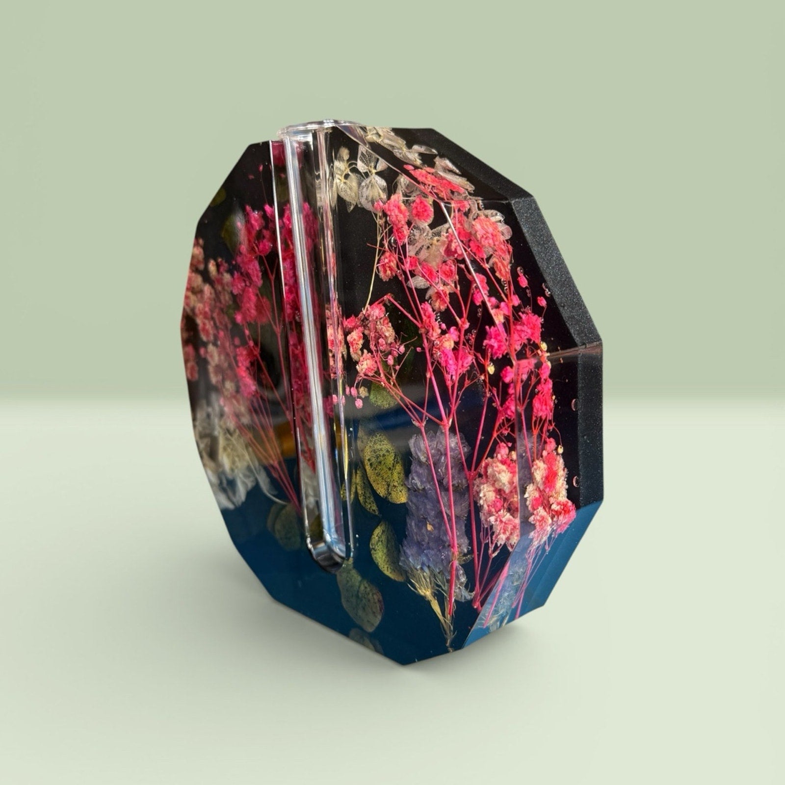 Veloura Bud Vase | Handcrafted Resin Floral Vase Modern Botanical Functional Art