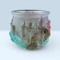 Fantasy Castle Trinket Jar Medieval Decor Knight Princess Storage Hancrafted