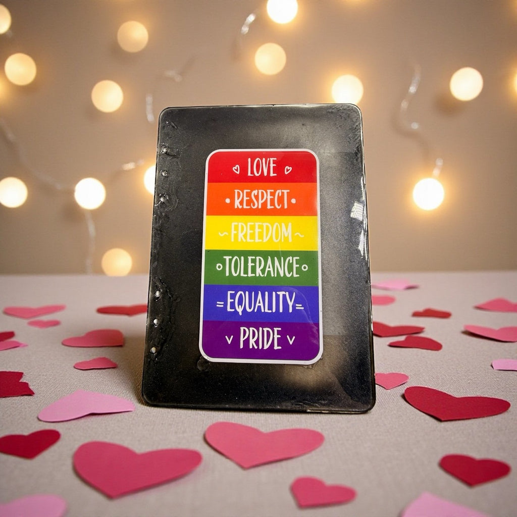 Handmade Pride Epoxy Resin A5 Notebook Love Is Love Rainbow Journal