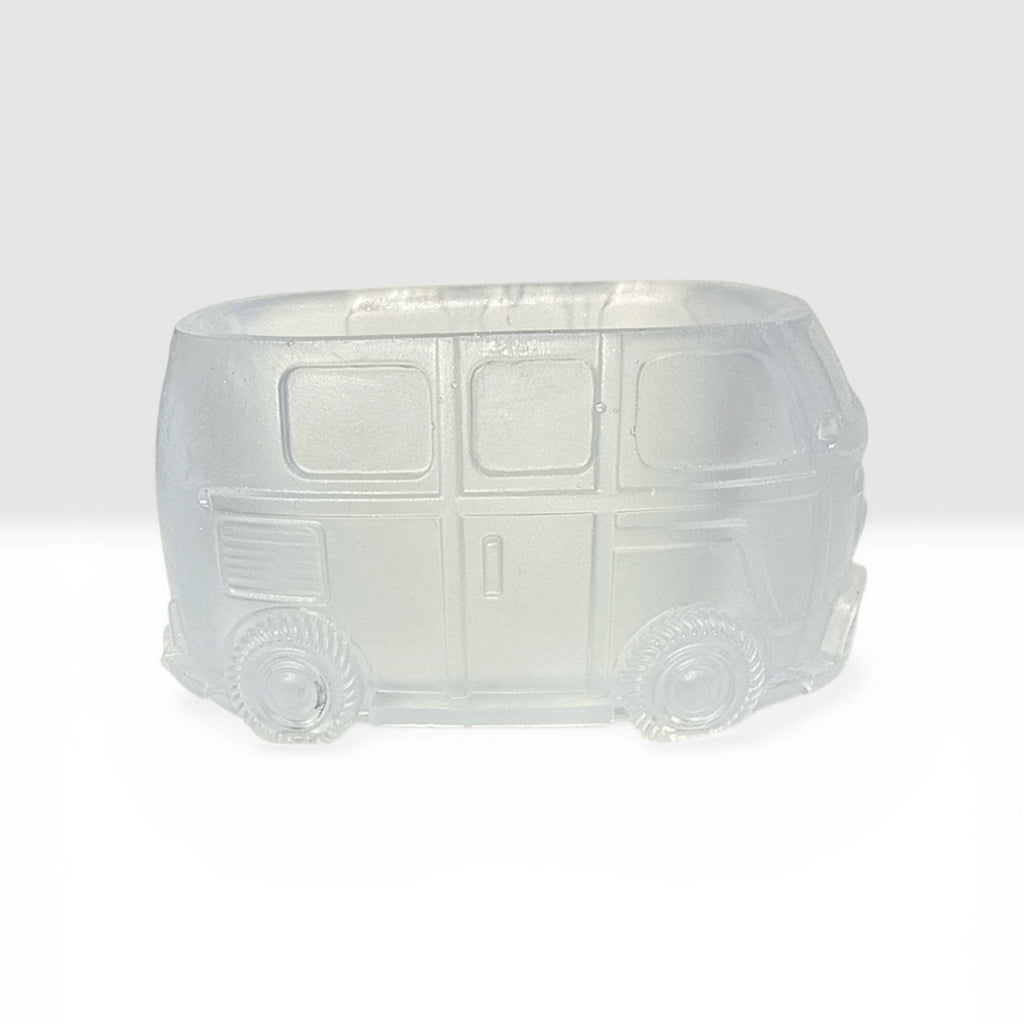 VW Bus Planter Frosted Glass Look DIY Retro Boho Decor Handcrafted Epoxy Resin
