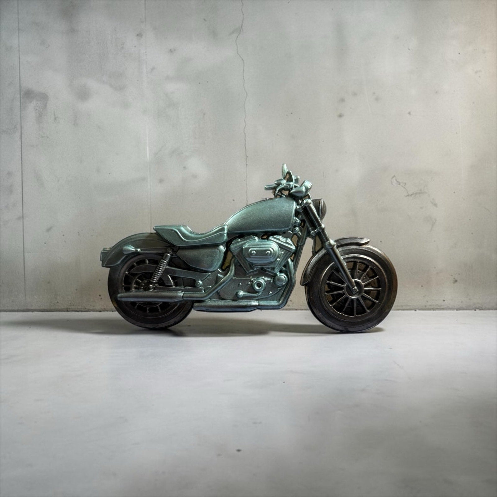 Motorcycle Decor | Industrial Biker Style Display Handcrafted Resin Gift Desk