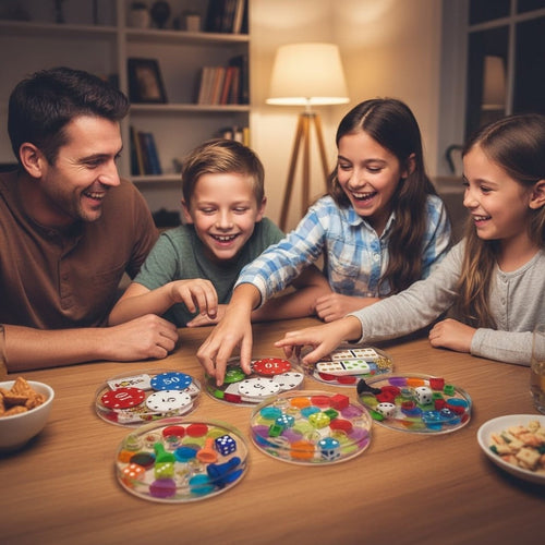 6 Handmade Clear Resin Game Night Coasters Set 6 Bundle/See Shop for Individual