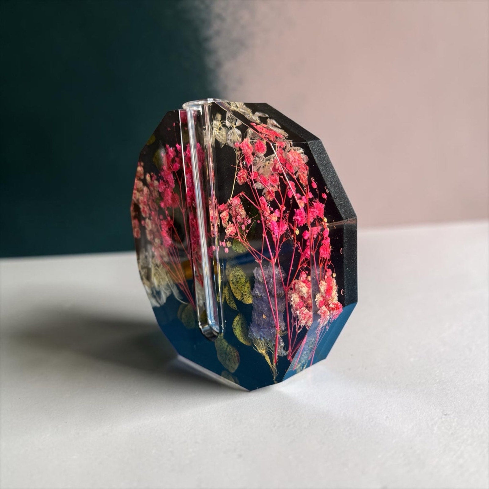 Veloura Bud Vase | Handcrafted Resin Floral Vase Modern Botanical Functional Art