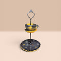 Mini Tiered Tray Jewelry Stand | Teacup Display | Handcrafted Resin Decor